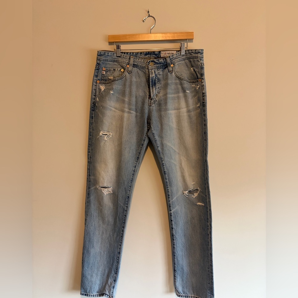 AG Adriano Goldschmied “Tellis” AG-ED Modern Slim Distressed Jeans size 34/33